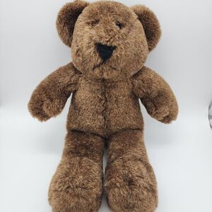 Merrilee Woods Classic Teddy Bear Plush 18" Dark Brown Stuffed By Me Animal Toy